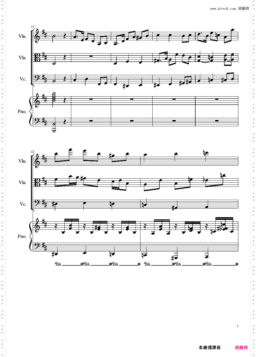 Autumn Song Op·111b