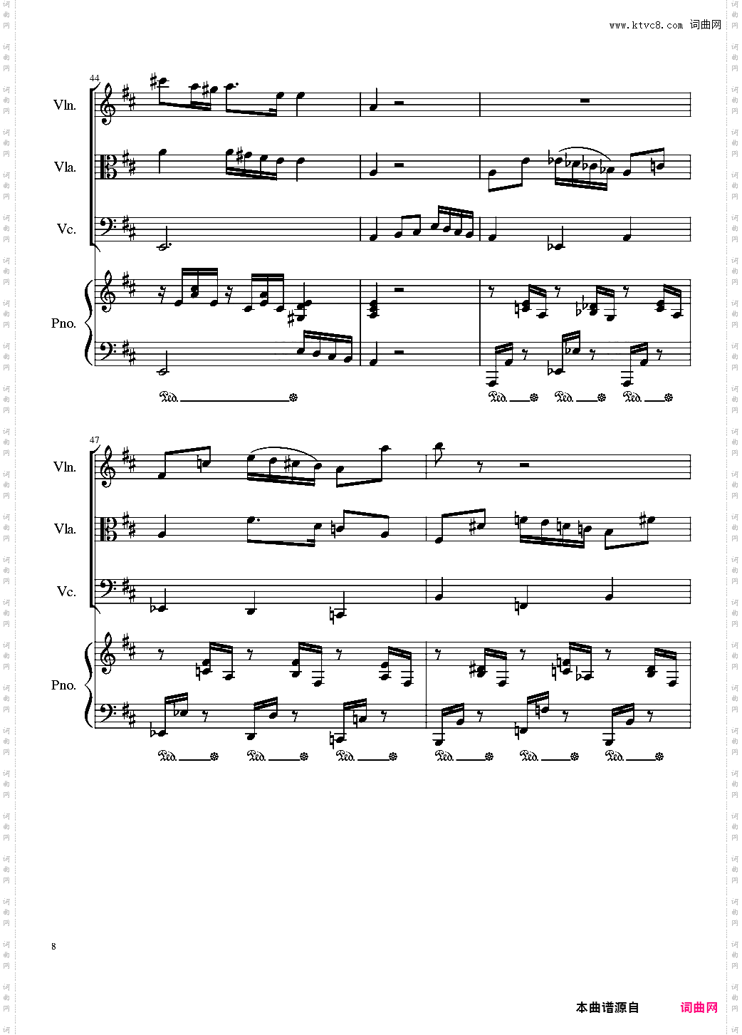 Autumn Song Op·111b