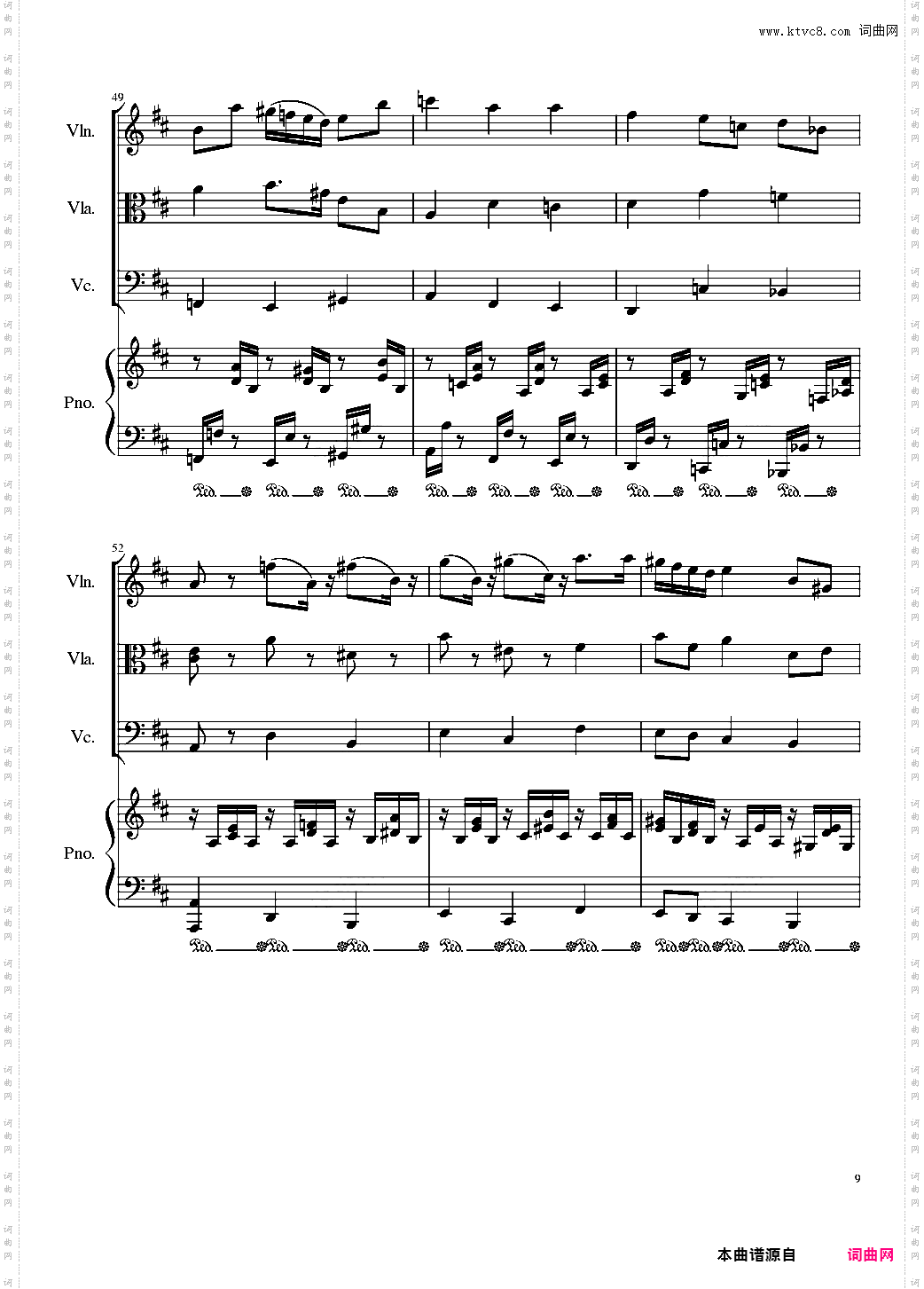 Autumn Song Op·111b