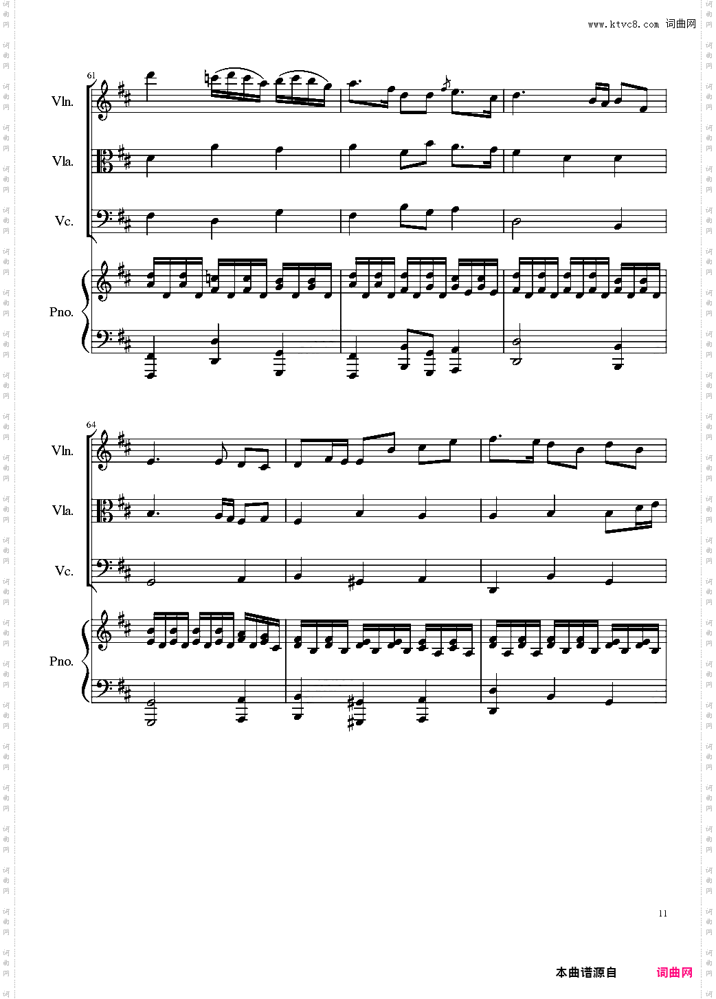 Autumn Song Op·111b