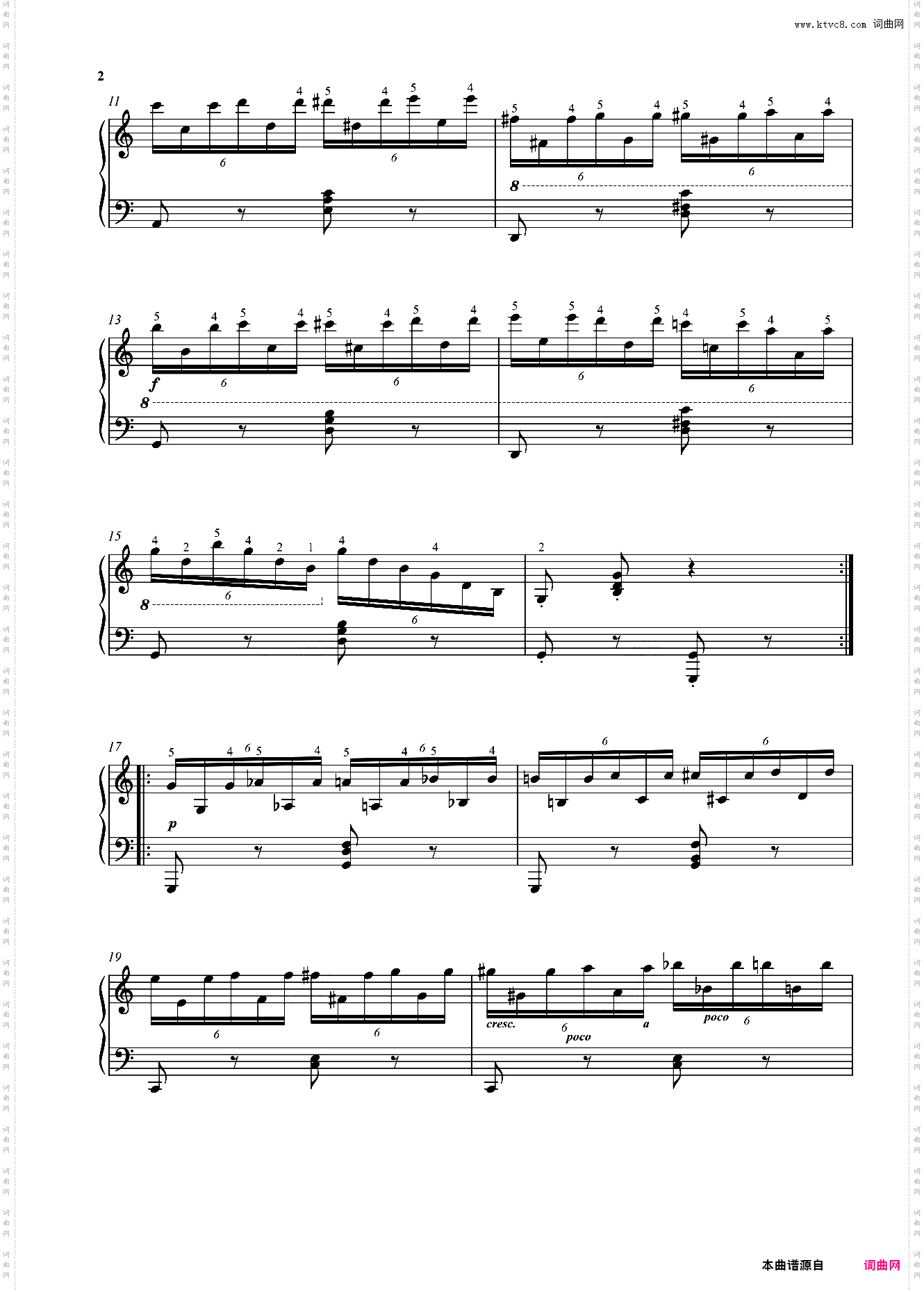 车尔尼299，No28