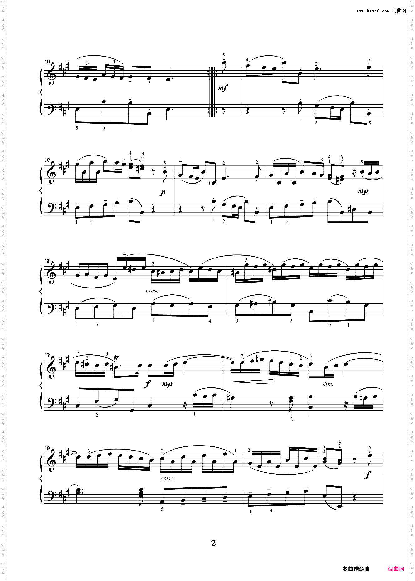 第九级02A大调奏鸣曲