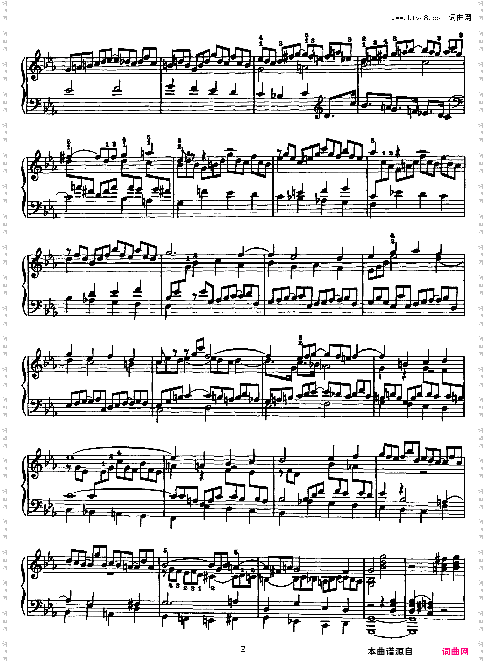 李斯特改编巴赫六首前奏曲与赋格bwv543——548Bach-Liszt bwv546 Prelude and Fugue in c
