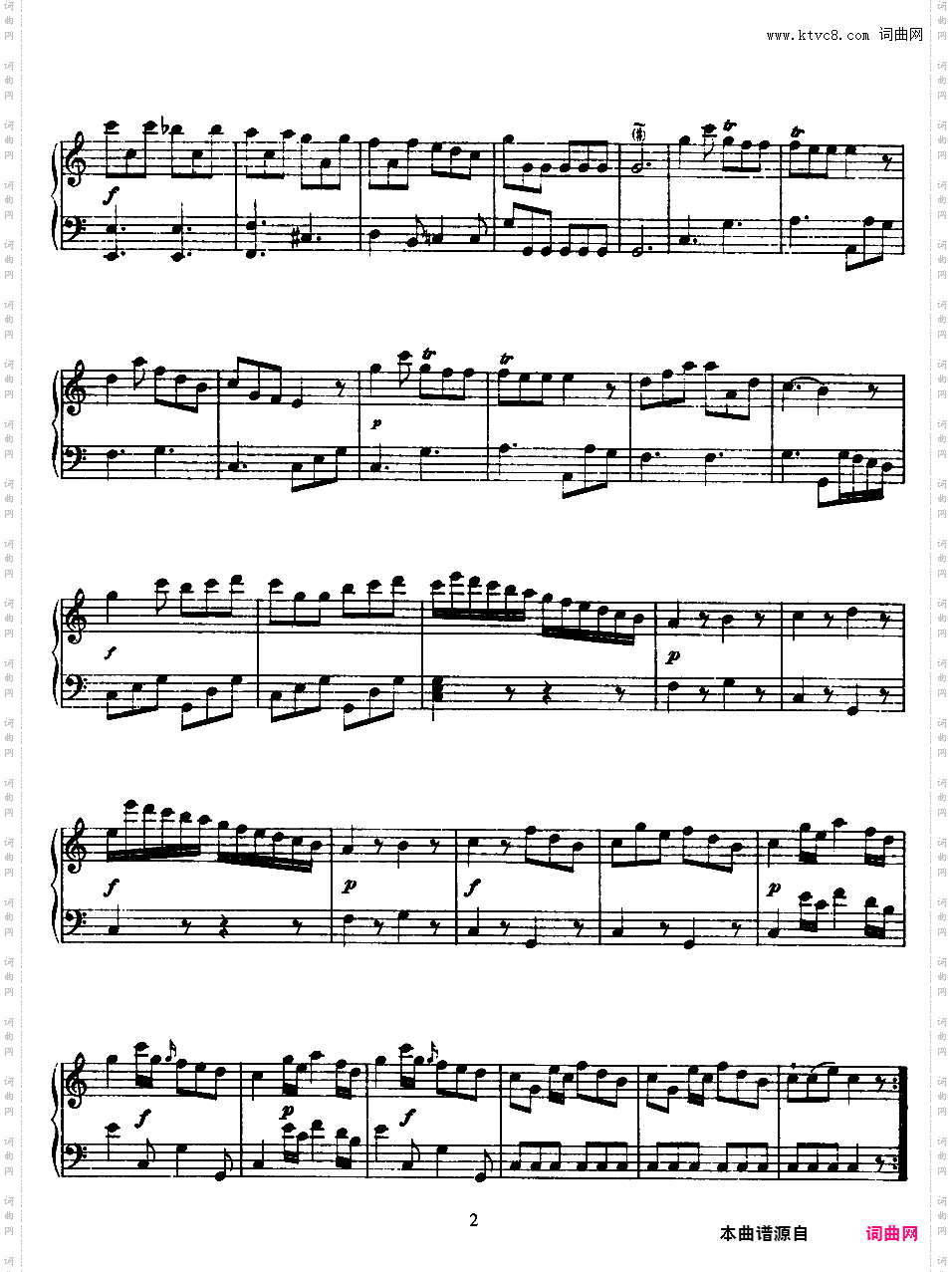 52首钢琴奏鸣曲 52 Piano SonatasPiano Sonata No 15 in C_NoRestriction
