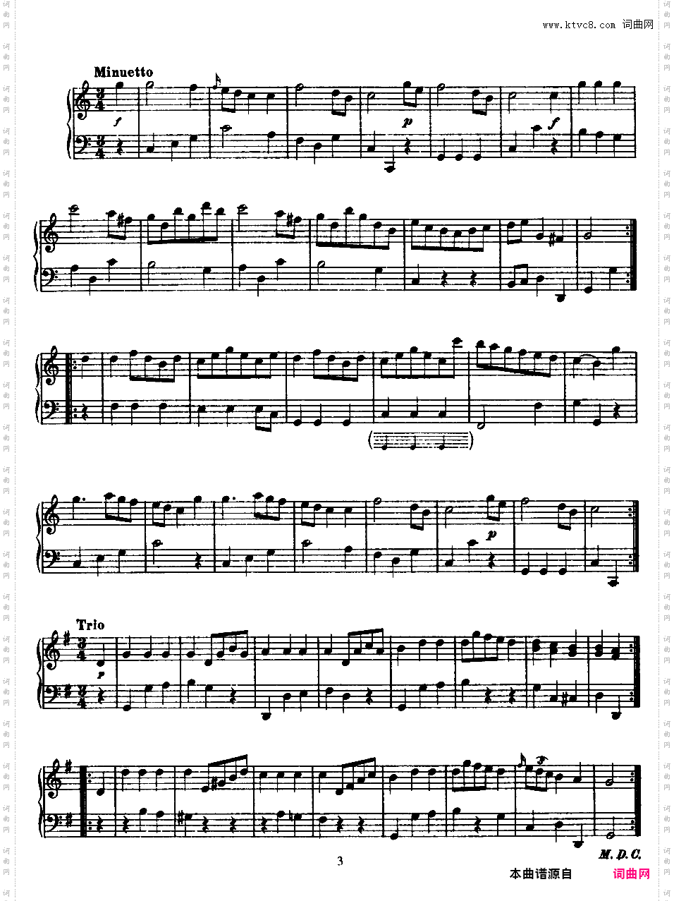 52首钢琴奏鸣曲 52 Piano SonatasPiano Sonata No 15 in C_NoRestriction
