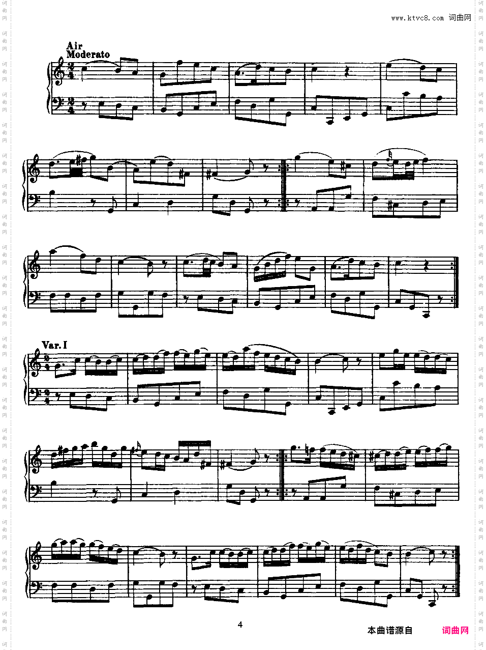 52首钢琴奏鸣曲 52 Piano SonatasPiano Sonata No 15 in C_NoRestriction