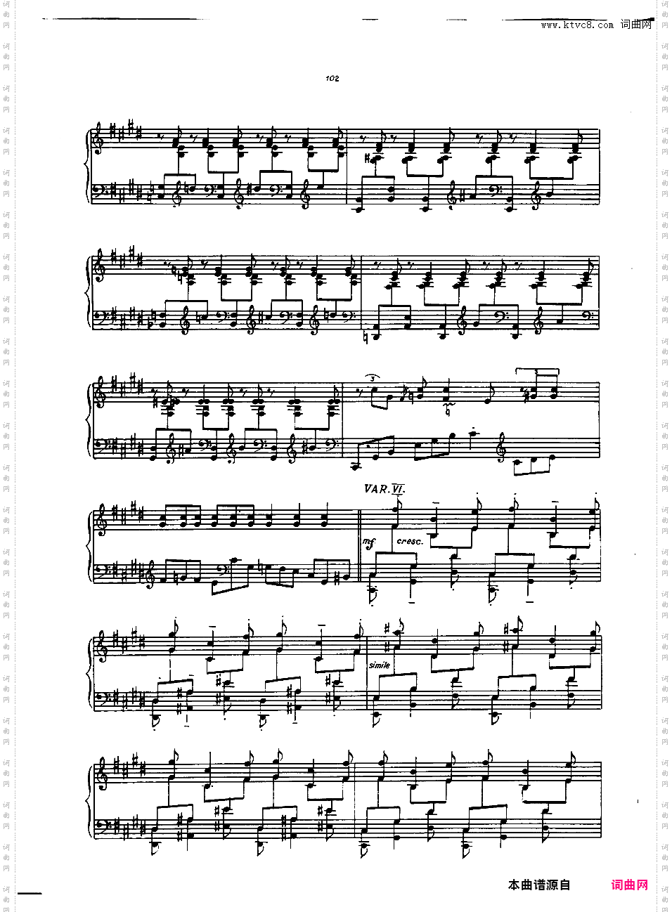 变奏曲 Variations