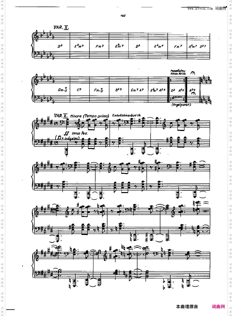 变奏曲 Variations