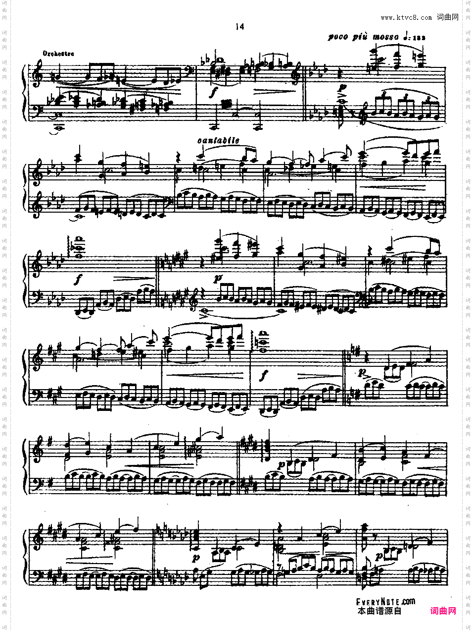 f小调第一钢琴协奏曲 Piano Concerto no·1 in f Minor Op·92