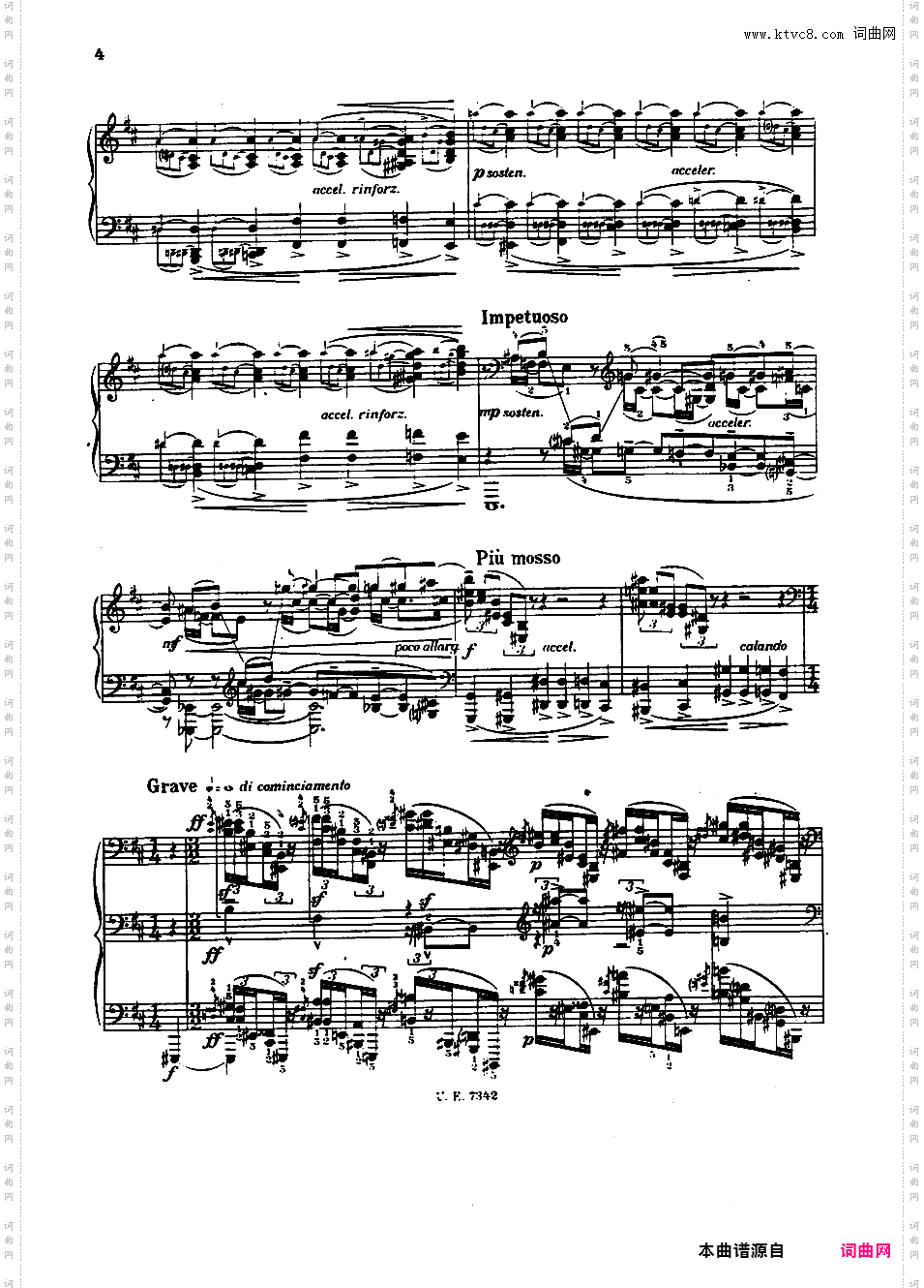 第六钢琴奏鸣曲 Piano Sonata No·6 Op·13