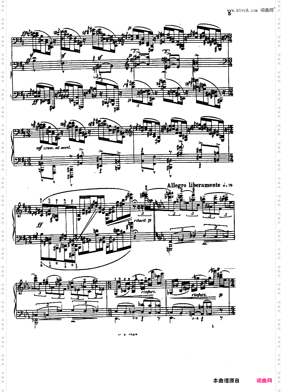 第六钢琴奏鸣曲 Piano Sonata No·6 Op·13