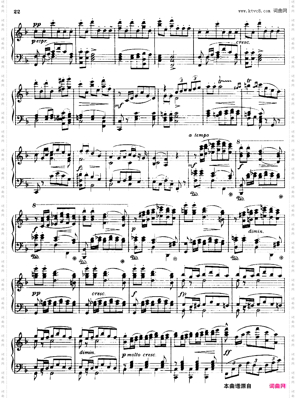 斯拉夫舞曲集 Slavonic Dances独奏版Dvorak-Keller op46n4 Slavic Dance solo