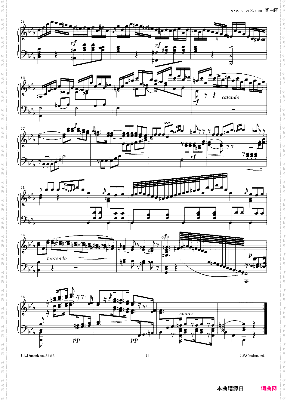 c小调第十三钢琴奏鸣曲 Piano Sonata No·13 in c Minor Op·35-3