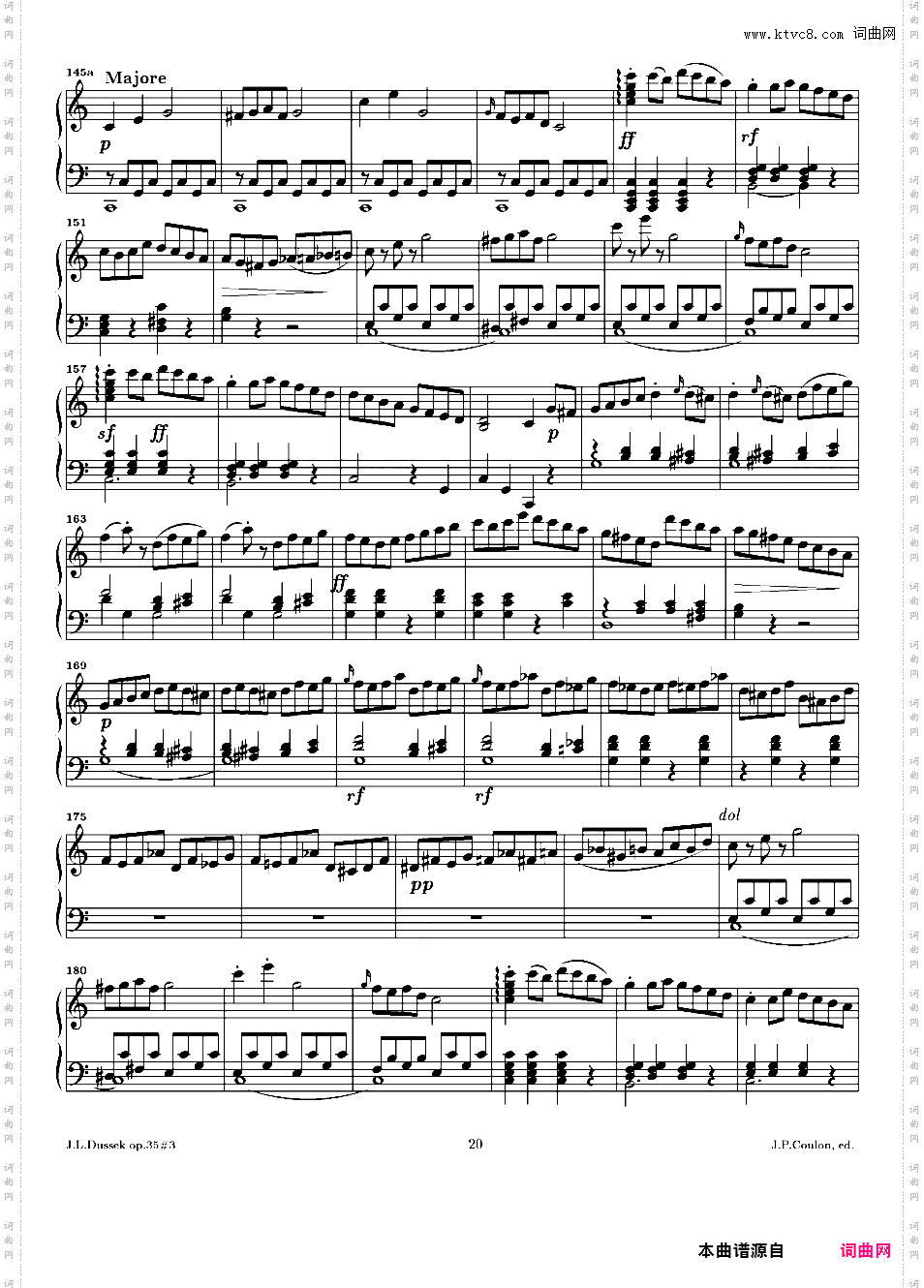c小调第十三钢琴奏鸣曲 Piano Sonata No·13 in c Minor Op·35-3