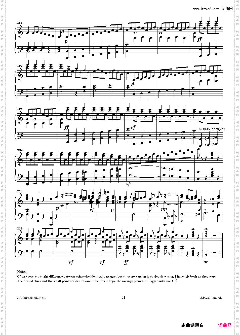 c小调第十三钢琴奏鸣曲 Piano Sonata No·13 in c Minor Op·35-3
