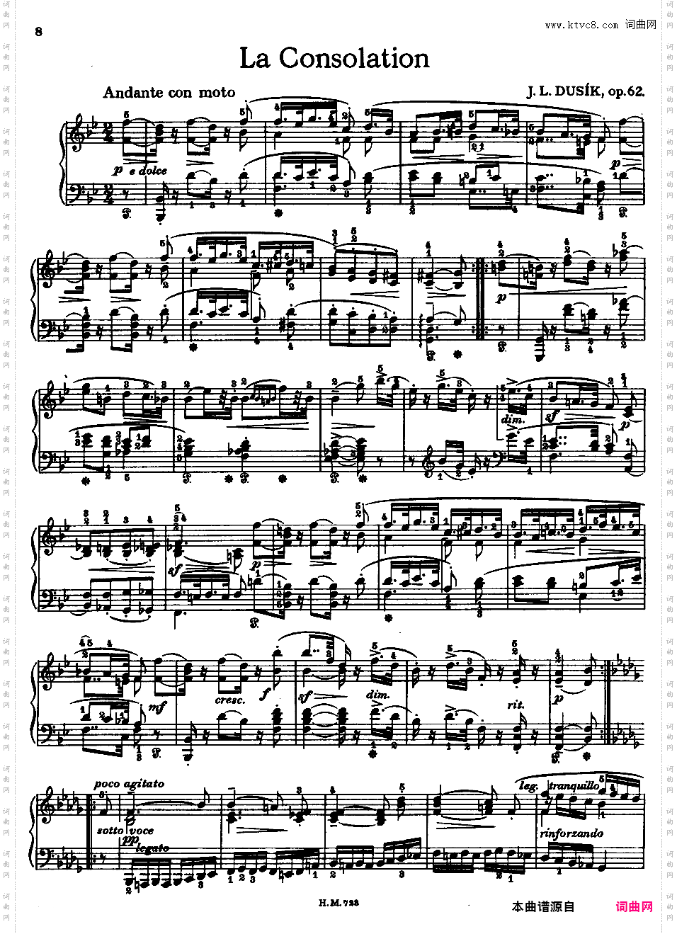 安慰曲 La Consolation Op·62