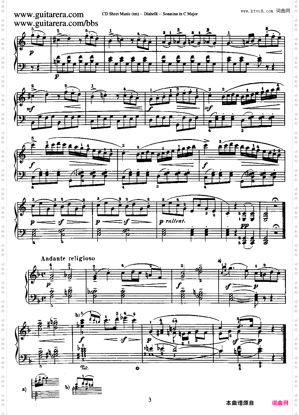 4首钢琴小奏鸣曲 4 Piano Sonatinas Op·151