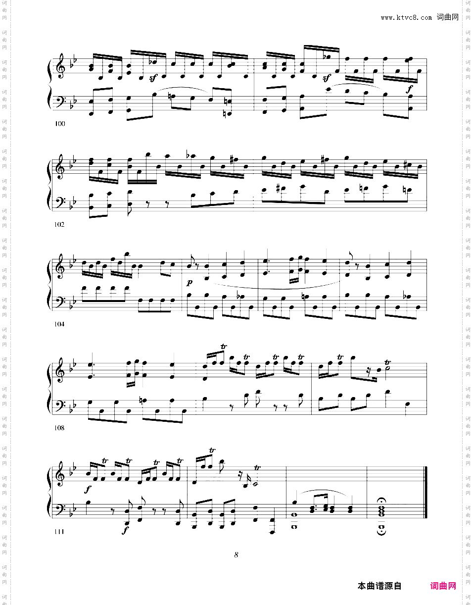奏鸣曲集Clementi op02n6 Sonata in Bb