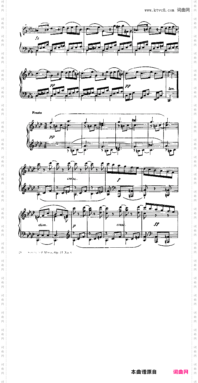 奏鸣曲集Clementi op13n6 Sonata Fminor 1-2