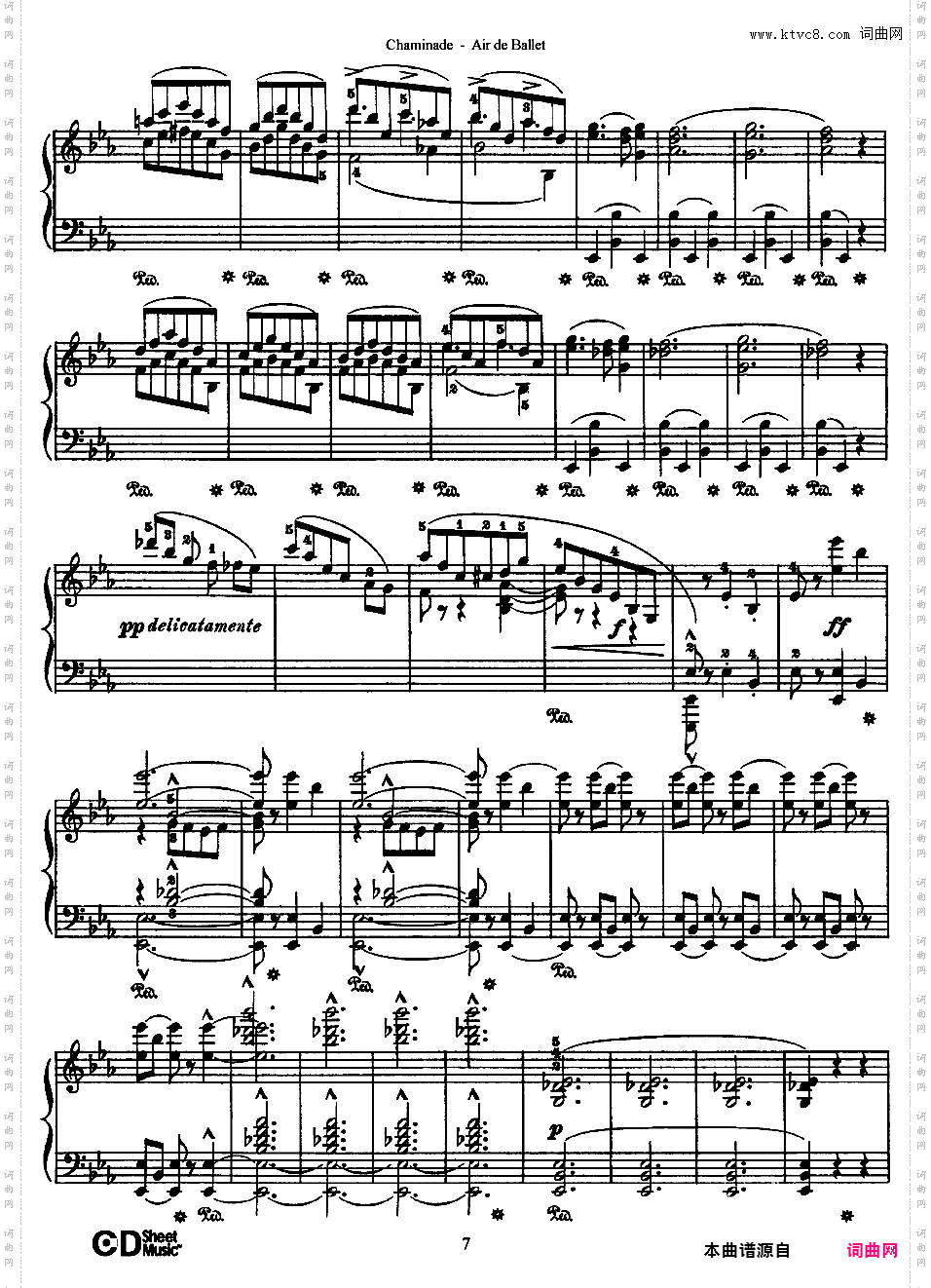 G大调第一芭蕾咏叹调 Air De Ballet No·1 Op·30