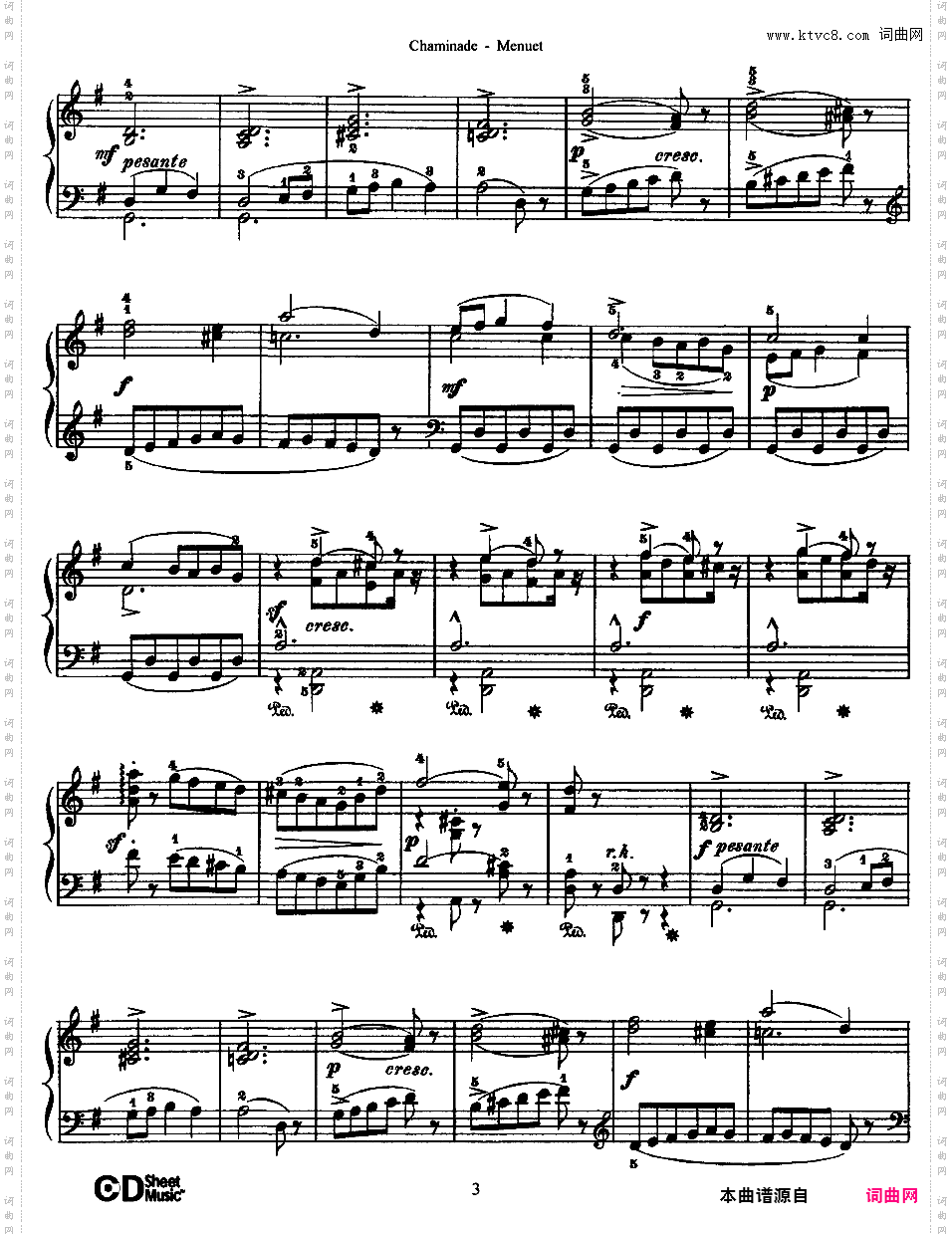 b小调小步舞曲 Menuet in b Minor Op·23