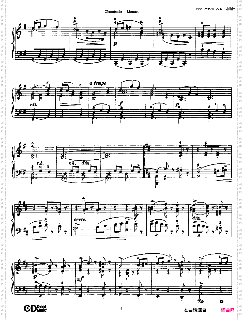 b小调小步舞曲 Menuet in b Minor Op·23
