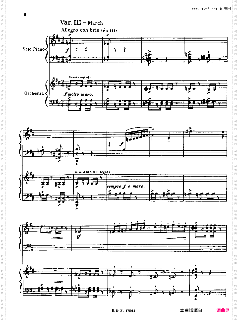 Diversions for Piano left hand and Orchestra op21