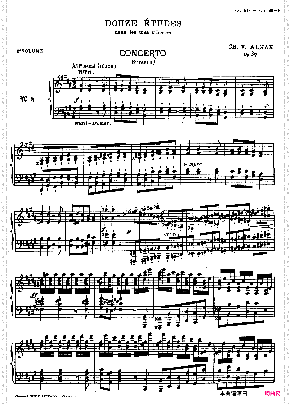12首小调练习曲 12 Etudes in All Minor Keys Op·39Alkan op39 Part 2 12 Etudes