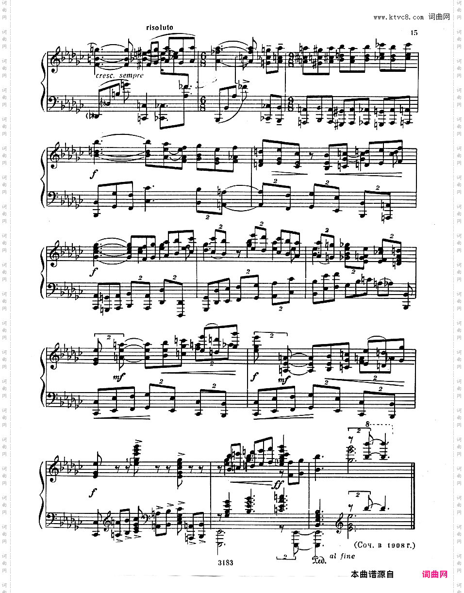 6首前奏曲 Six Preludes Op·1