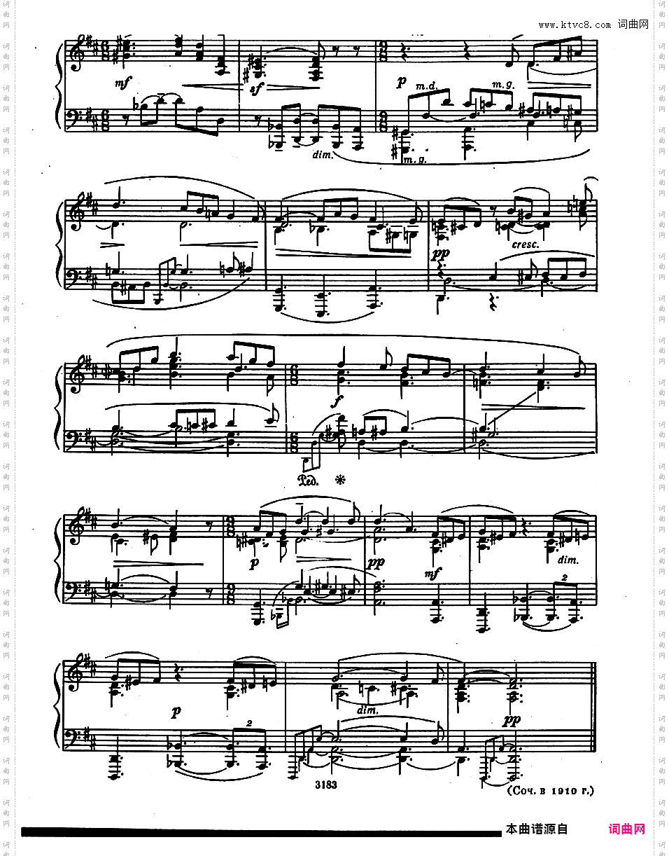 6首前奏曲 Six Preludes Op·1