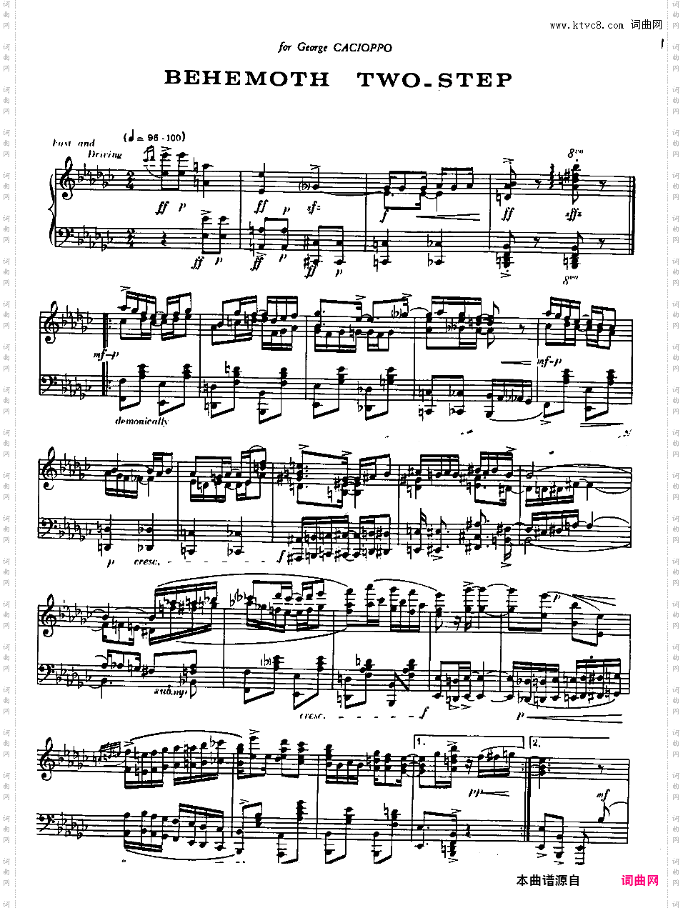 大奏鸣曲 Grand Sonata in Rag