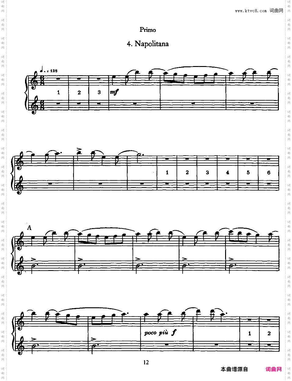 5首简易小品 Five Easy Pieces - 四手联弹