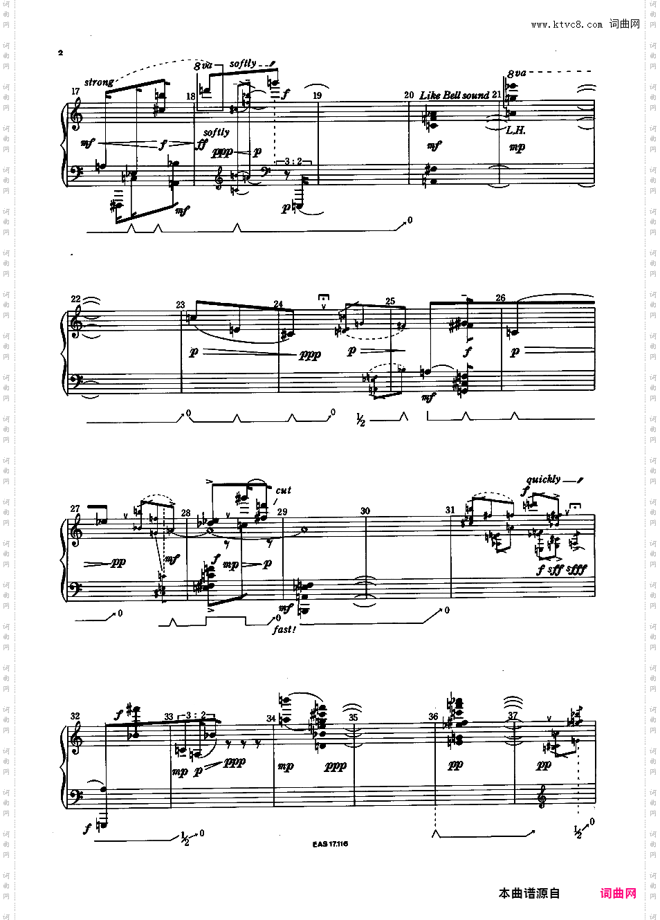 弱奏的层次 Piano Distance