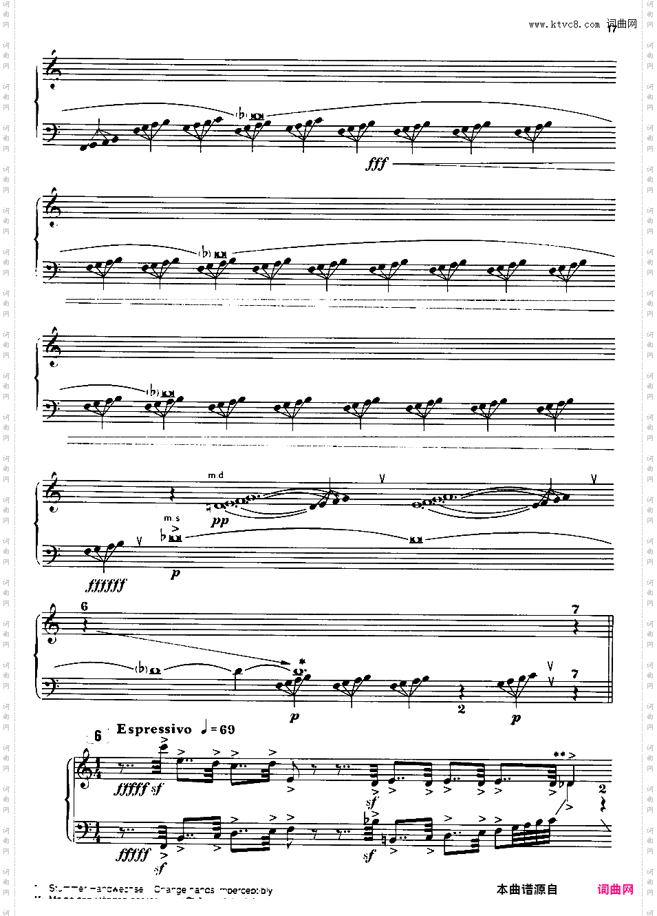 第五钢琴奏鸣曲 Piano Sonata No·5