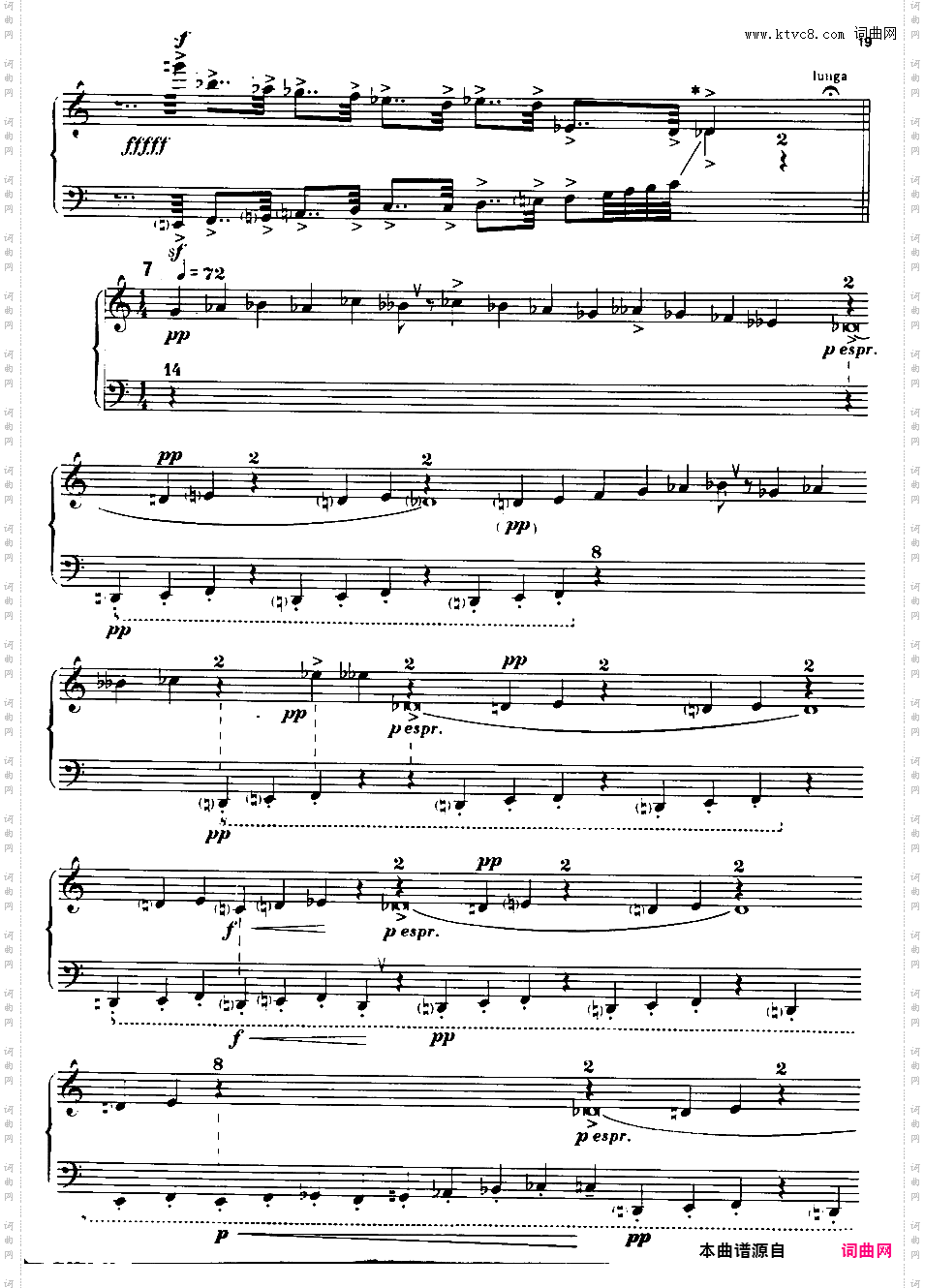 第五钢琴奏鸣曲 Piano Sonata No·5