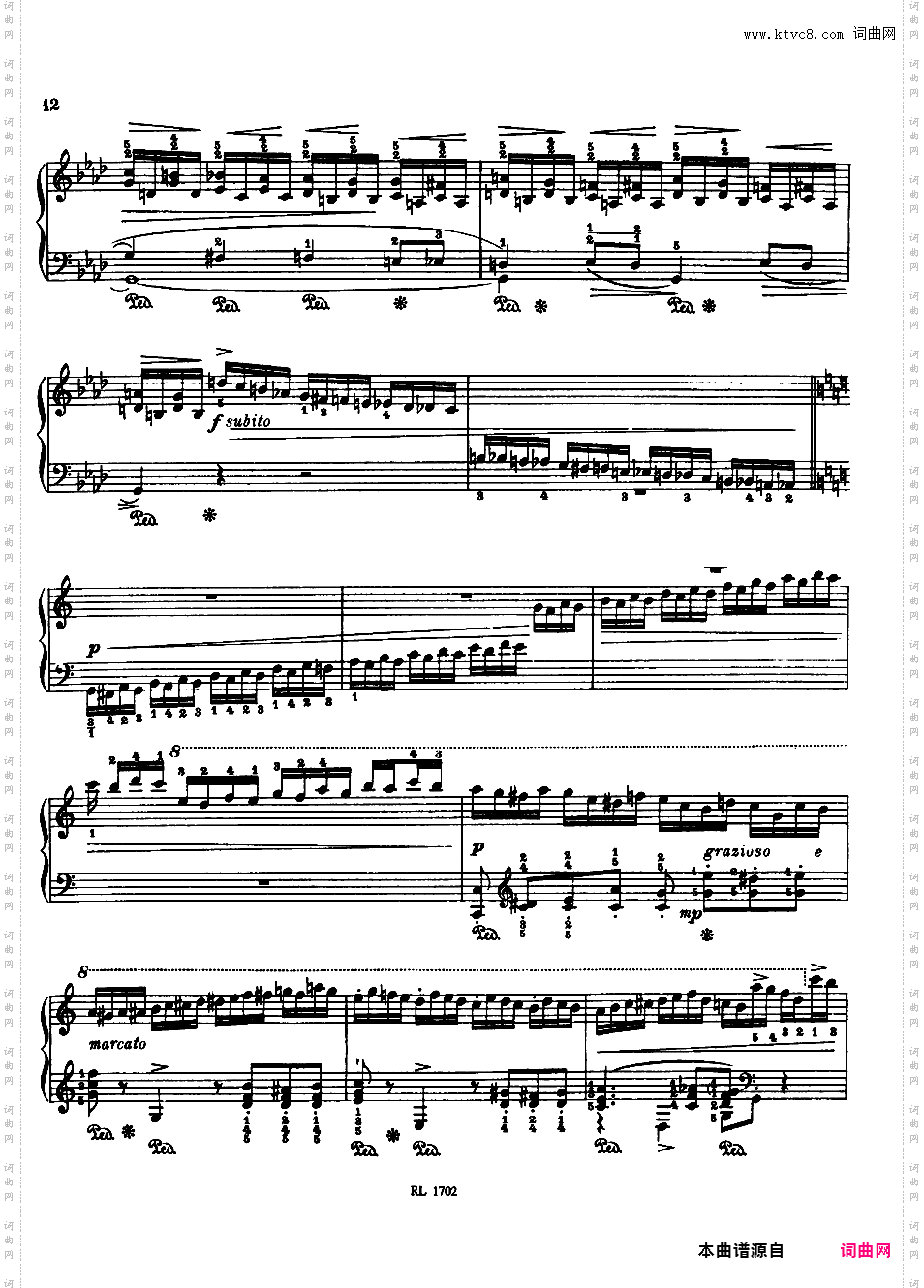 改编韦伯钢琴曲集Weber-GodowskyWeber-Godowsky Perpetuum Mobile