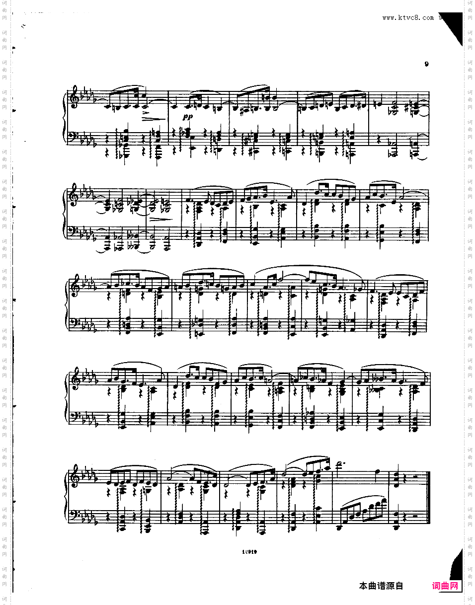 可爱的旋律 Mélodies Mignonnes Op·52