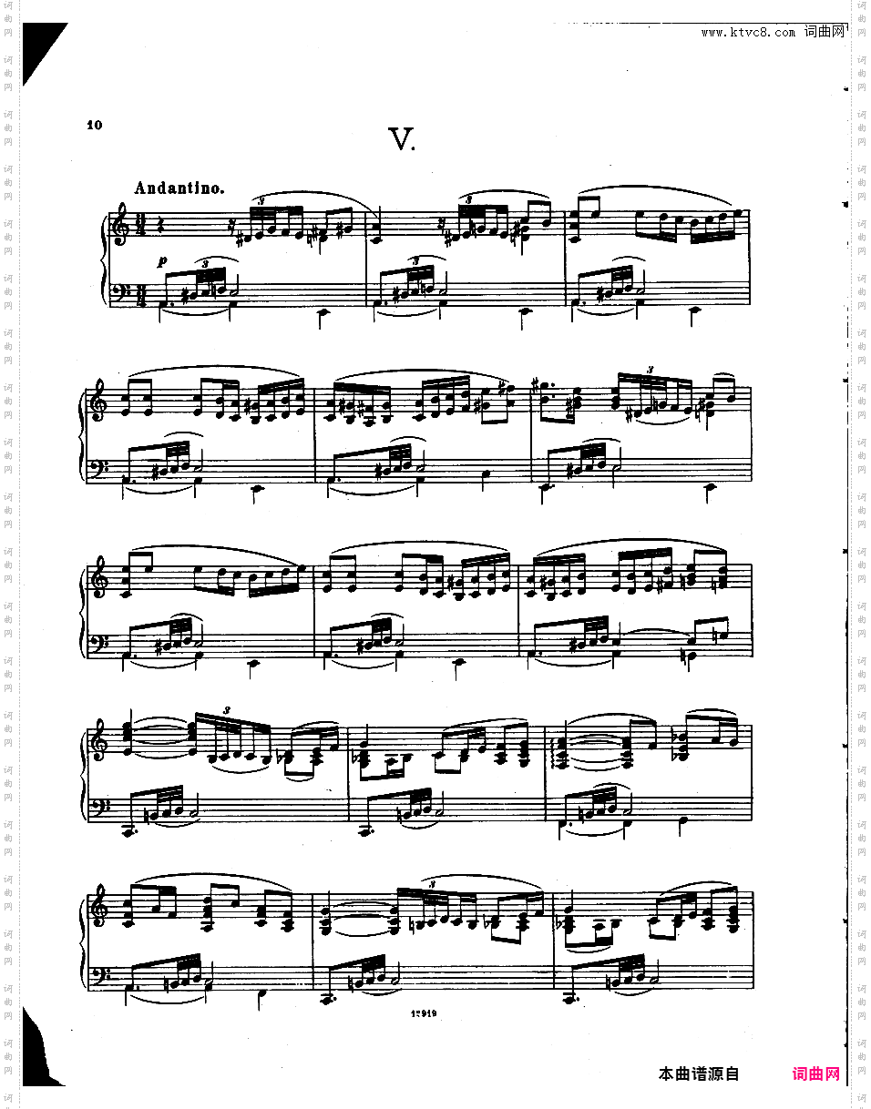 可爱的旋律 Mélodies Mignonnes Op·52