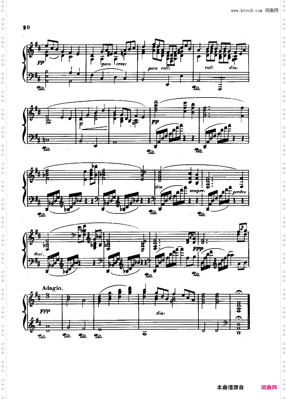 降G大调第五钢琴奏鸣曲 Piano Sonata No·5 in G-flat Major Op·82