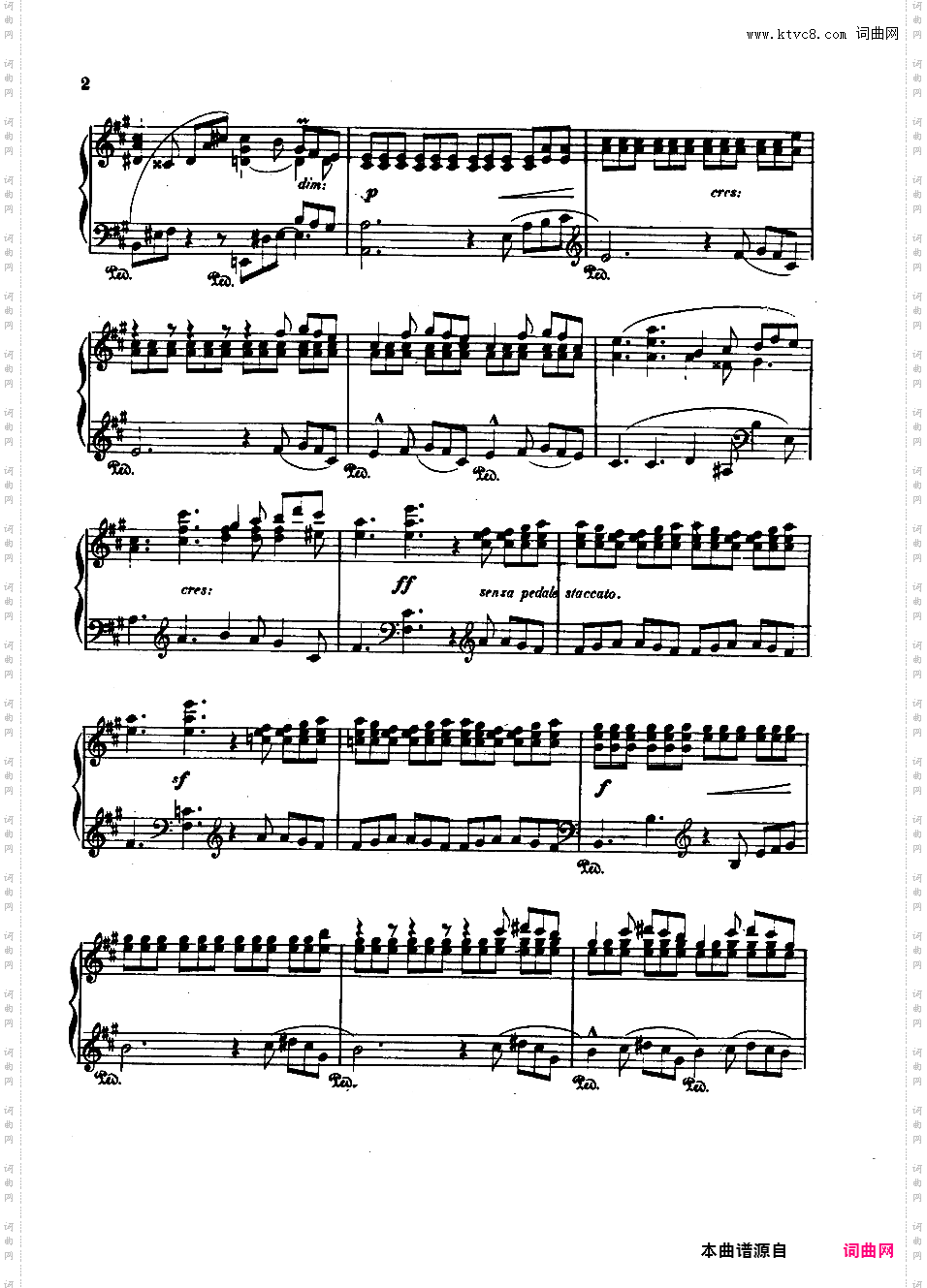 A大调第四钢琴奏鸣曲 Piano Sonata No·4 Op·72