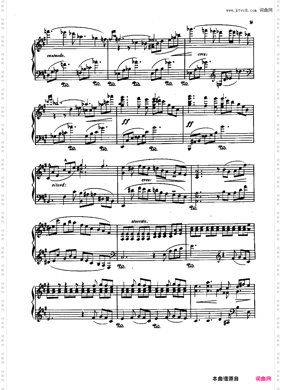 A大调第四钢琴奏鸣曲 Piano Sonata No·4 Op·72