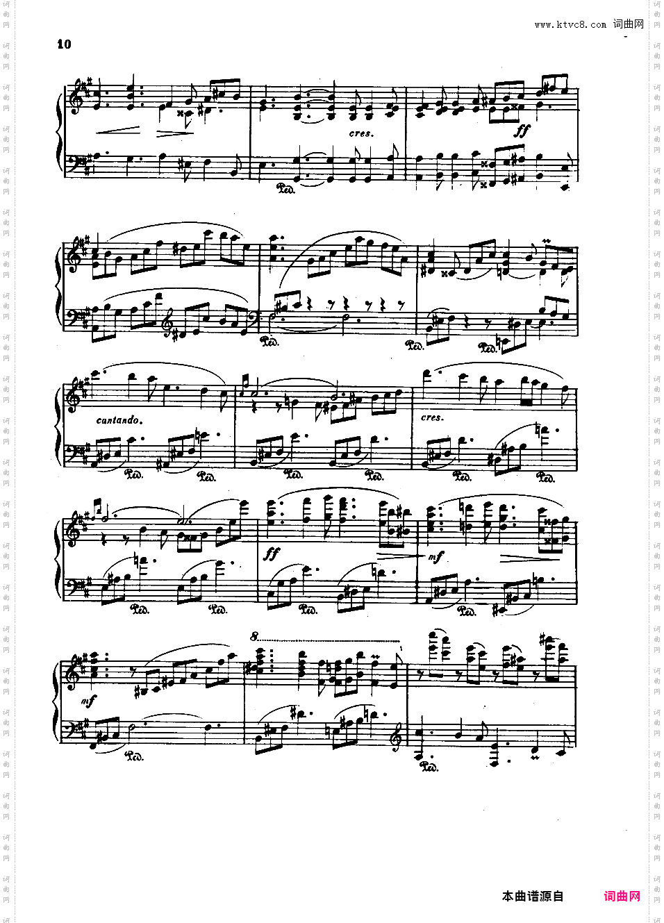 A大调第四钢琴奏鸣曲 Piano Sonata No·4 Op·72