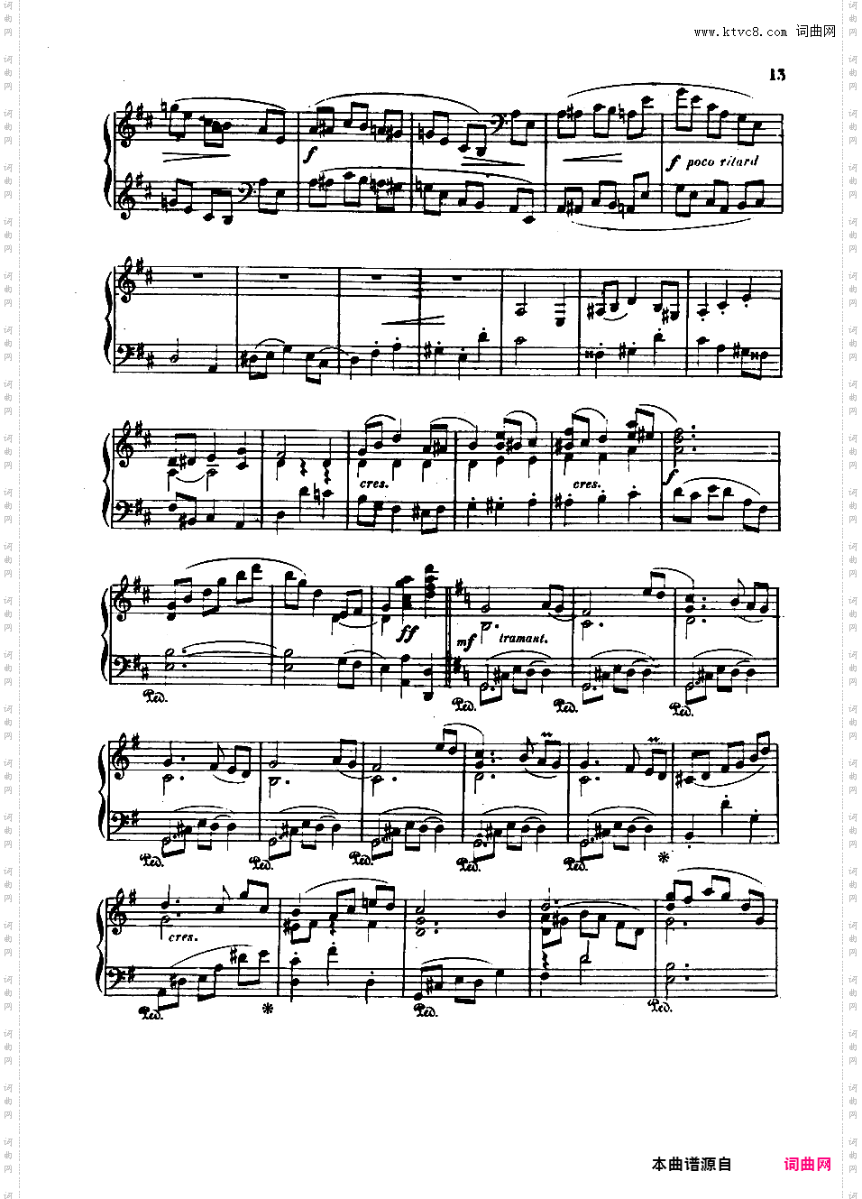 A大调第四钢琴奏鸣曲 Piano Sonata No·4 Op·72