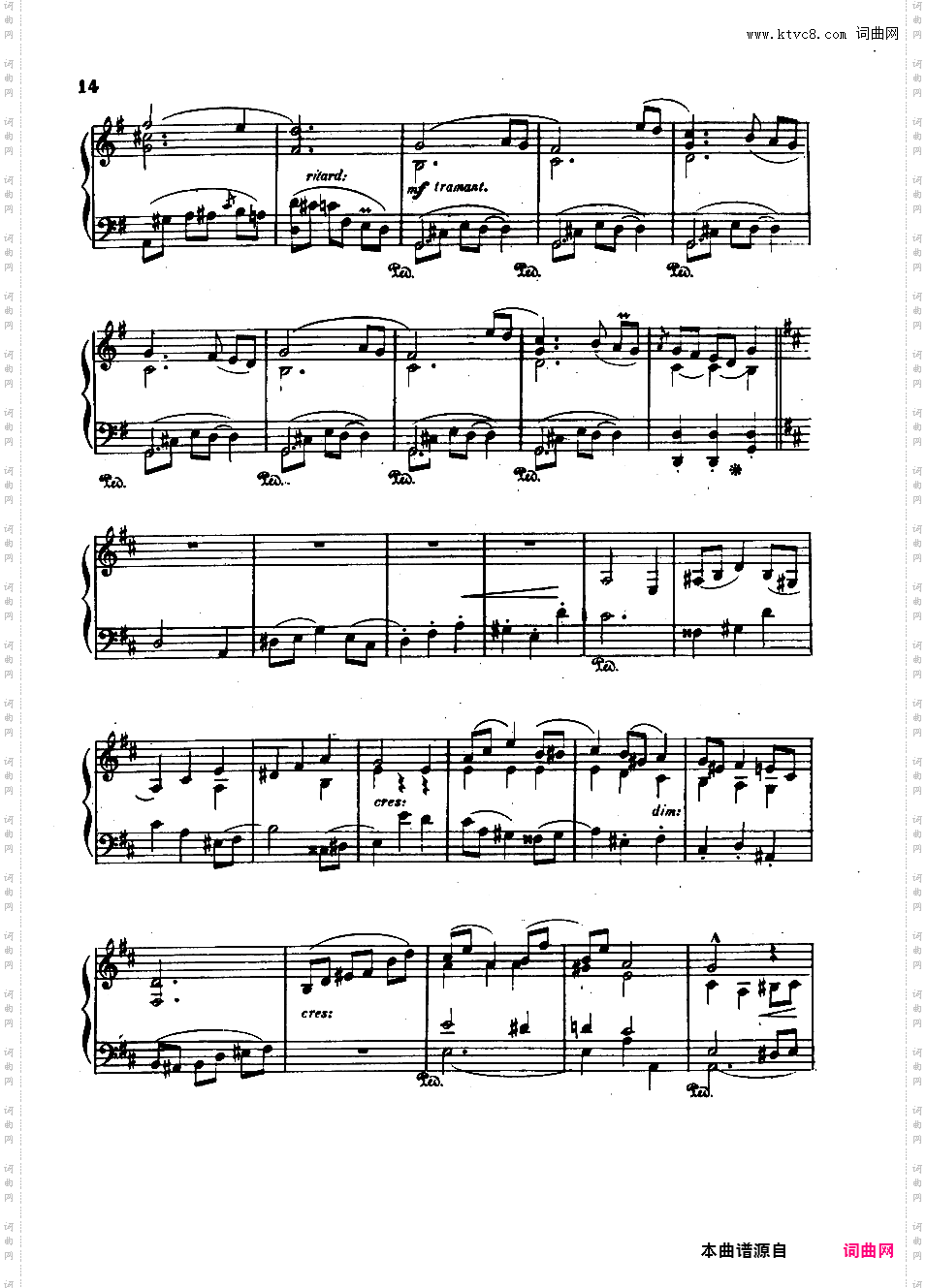 A大调第四钢琴奏鸣曲 Piano Sonata No·4 Op·72
