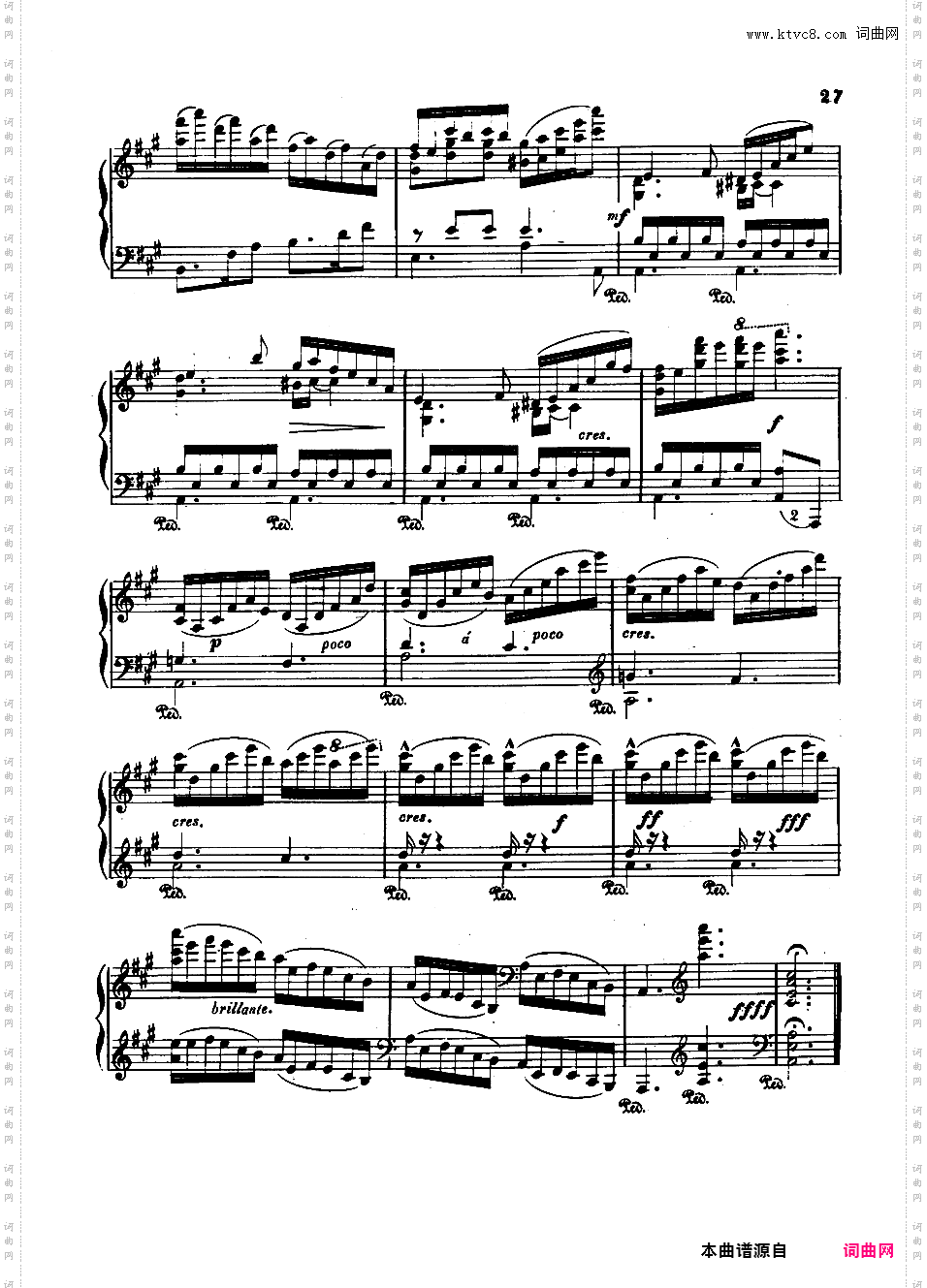 A大调第四钢琴奏鸣曲 Piano Sonata No·4 Op·72