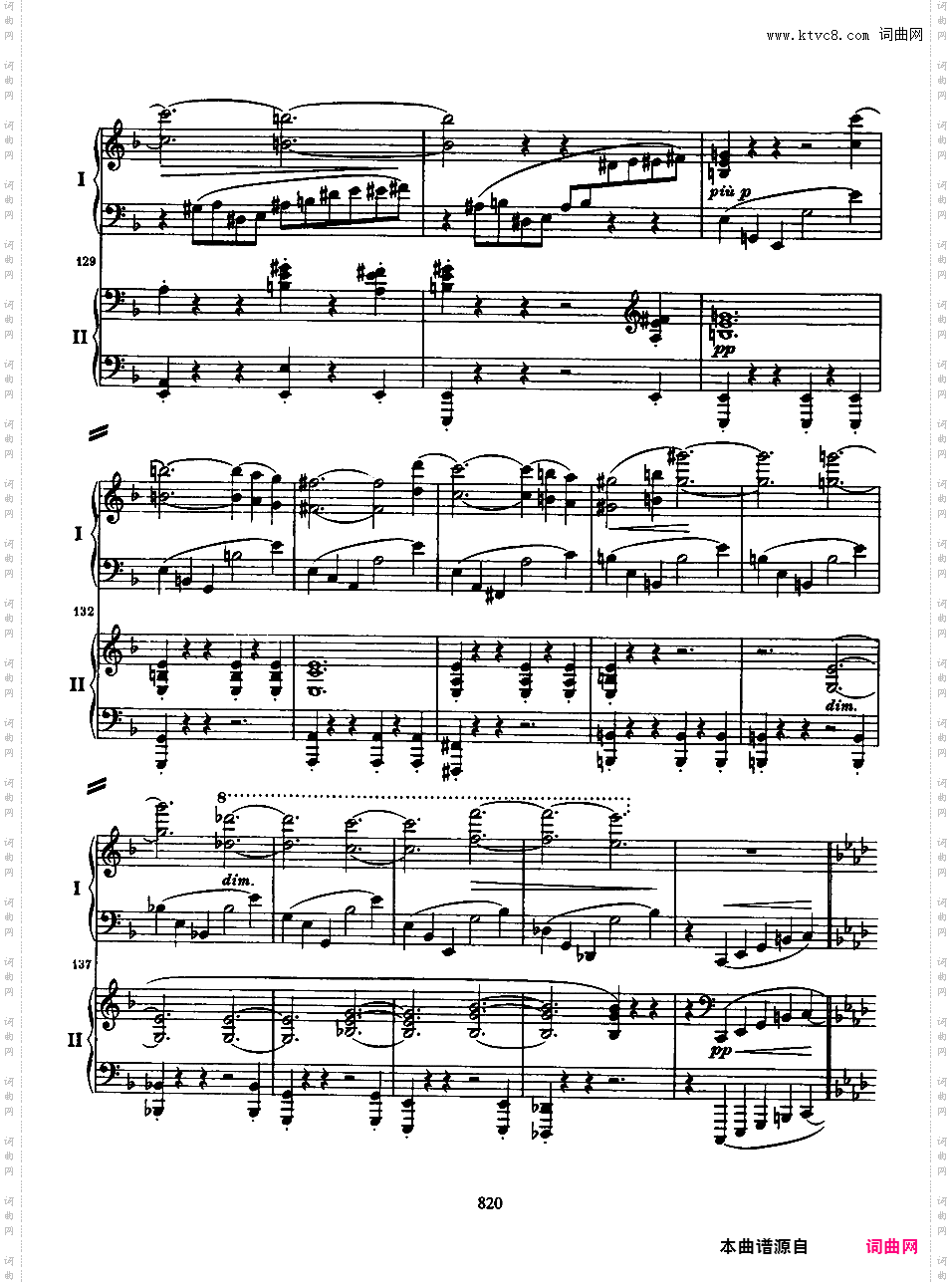 d小调第一钢琴协奏曲 Piano Concert No·1 Op·15Brahms op015 Piano Concerto #1 in d two pianos