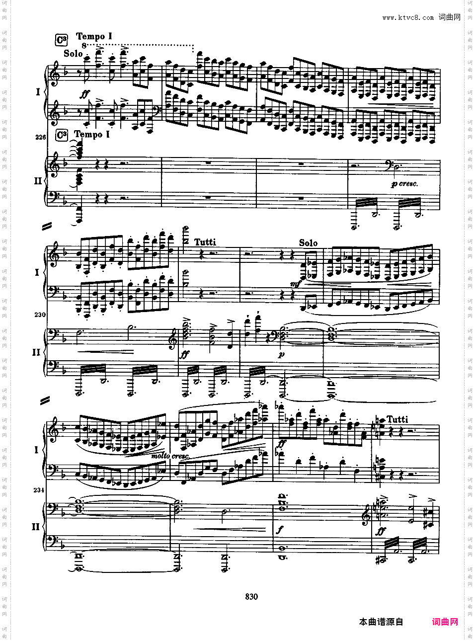 d小调第一钢琴协奏曲 Piano Concert No·1 Op·15Brahms op015 Piano Concerto #1 in d two pianos
