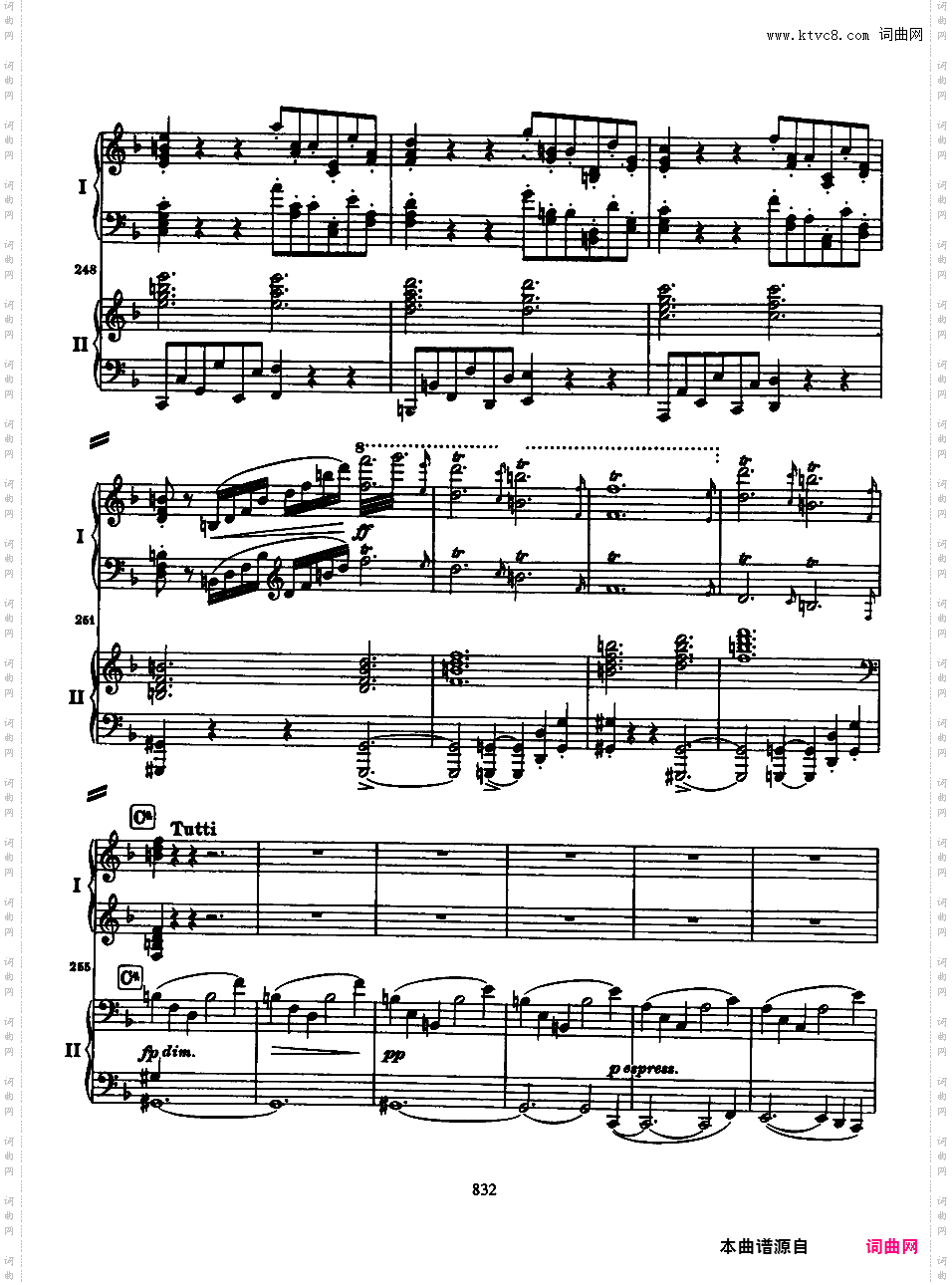 d小调第一钢琴协奏曲 Piano Concert No·1 Op·15Brahms op015 Piano Concerto #1 in d two pianos