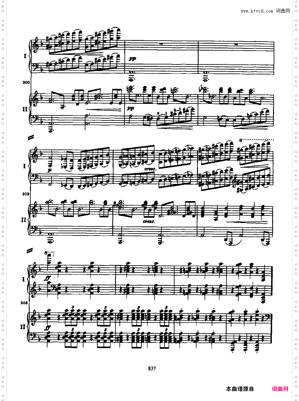 d小调第一钢琴协奏曲 Piano Concert No·1 Op·15Brahms op015 Piano Concerto #1 in d two pianos