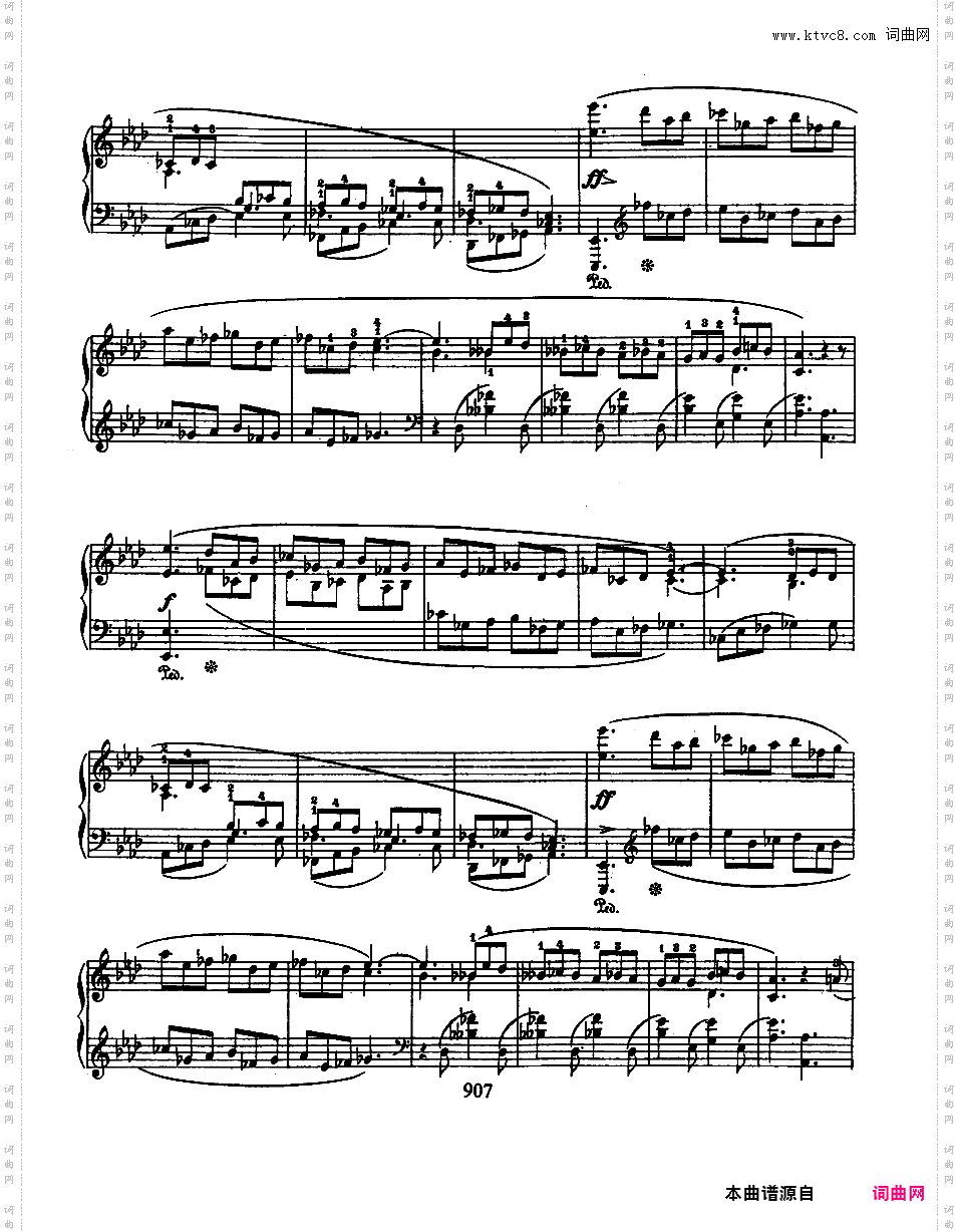 降A大调塔兰泰拉舞曲 Op·43Chopin op43 Tarantelle版本一